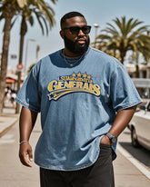 Big & Tall Men's Easy All-Match Denim T-Shirt